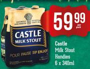 Castle Milk Stout Handies-6X340ml Per Pack