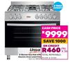 Univa 5 Burner Gas Hob With Electric Oven UGE019SI