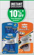 MaxShave Matrix5 Pro 5-Blade Disposable Razor Plus Trimmer (3 Pack)-Per Pack