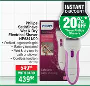 Philips Satin Shave Wet & Dry Electric Shaver HP6341/00