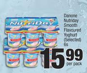 Danone Nutriday Smooth Flavoured Yoghurt (Selected)-6's Per Pack
