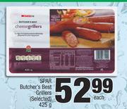 Spar Butcher's Best Grillers (Selected)-425g Each