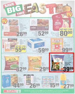SPAR EASTERN CAPE : Your One Stop Easter Shop (23 March - 5 April 2021) Valid in Acres, Algoa Park, Aliwal North, Aspen, Cambridge, Crossways, Dagbreek, Seaview, Sherwood, page 9
