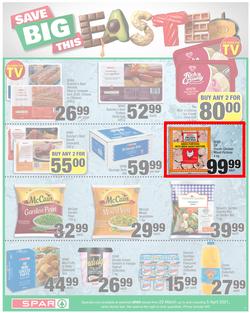 SPAR EASTERN CAPE : Your One Stop Easter Shop (23 March - 5 April 2021) Valid in Acres, Algoa Park, Aliwal North, Aspen, Cambridge, Crossways, Dagbreek, Seaview, Sherwood, page 9
