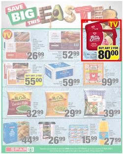 SPAR EASTERN CAPE : Your One Stop Easter Shop (23 March - 5 April 2021) Valid in Acres, Algoa Park, Aliwal North, Aspen, Cambridge, Crossways, Dagbreek, Seaview, Sherwood, page 9