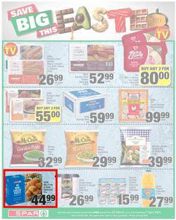 SPAR EASTERN CAPE : Your One Stop Easter Shop (23 March - 5 April 2021) Valid in Acres, Algoa Park, Aliwal North, Aspen, Cambridge, Crossways, Dagbreek, Seaview, Sherwood, page 9