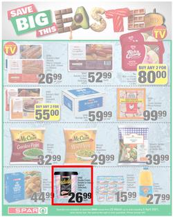 SPAR EASTERN CAPE : Your One Stop Easter Shop (23 March - 5 April 2021) Valid in Acres, Algoa Park, Aliwal North, Aspen, Cambridge, Crossways, Dagbreek, Seaview, Sherwood, page 9