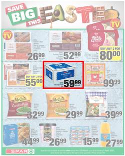 SPAR EASTERN CAPE : Your One Stop Easter Shop (23 March - 5 April 2021) Valid in Acres, Algoa Park, Aliwal North, Aspen, Cambridge, Crossways, Dagbreek, Seaview, Sherwood, page 9