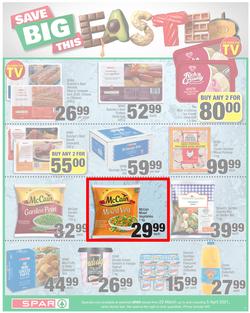 SPAR EASTERN CAPE : Your One Stop Easter Shop (23 March - 5 April 2021) Valid in Acres, Algoa Park, Aliwal North, Aspen, Cambridge, Crossways, Dagbreek, Seaview, Sherwood, page 9