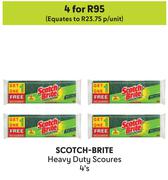 Scotch Brite Heavy Duty Scoures-For 4 x 4's