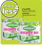 Twinsaver Mighty Big Roller Towel-For 2 x 2's