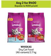 Whiskas Dry Cat Food (All Variants)-For 2 x 2.7Kg
