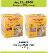 Pamper Fine Cuts Multi Pack-For 2 x 12 x 85g