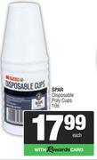 Spar Disposable Poly Cups-10s Pack