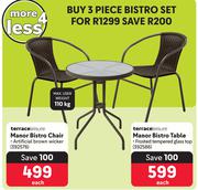 Terracelaisure 3 Piece Bistor Set-Per Set