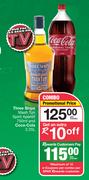Three Ships Mash Tun Spirit Aperitif 750ml & Coca Cola 2.25L-Per Combo