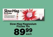 Slow-Mag Magnesium Fizzies-10s Each