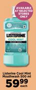 Listerine Cool Mint Mouthwash-500ml Each
