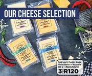 Food Lover's Cheddar,Gouda,White Cheddar Or Mozzarella-For 3 x 400g