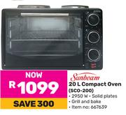 Sunbeam 20Ltr Compact Oven SCO-200 