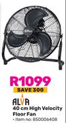 Alva 40cm High Velocity Floor Fan