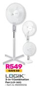 Logik 3-In-1 Combination Fan LCF-303