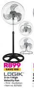 Logik 3-In-1 High Velocity Fan 837650