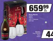 Remy Martin VSOP 750ml With 2 Glasses Gift Set-Per Pack