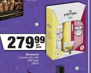 Stretton's London Dry Gin Gift Pack-750ml Per Pack