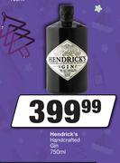 Hendrick's Handcrafted Gin-750ml