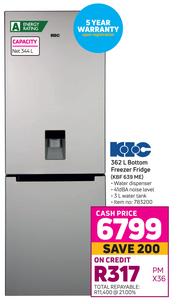 kic 362l bottom freezer fridge kbf 639 me water