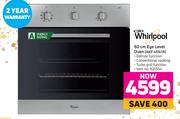 Whirlpool 60cm Eye Level Oven (AKP 459/IX)