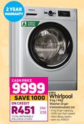 Whirlpool 9kg/6kg Washer Dryer (FWDG96145SBS ZA)