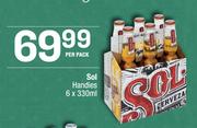 Sol Handies-6 x 330ml Per Pack