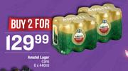 Amstel Lager Cans-For 2 x 6x440ml