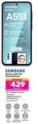 Samsung Galaxy A55 5G Smartphone-On 1.3GB Red Top Up Core More Data