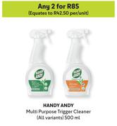 Handy Andy Multi Purpose Trigger Cleaner (All Variants)-For Any 2 x 500ml