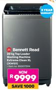 Bennett Read 20Kg Top Loader Washing Machine Extreme Clean XL JCW121