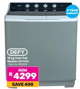 Defy 15Kg Twin Tub Washer DTT151
