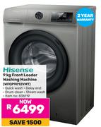 Hisense 9Kg Front Loader Washing Machine WFQP9012VMT