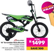 Raleigh 16" Scrambler Moto Bicycle
