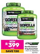 Nutritech Gorilla Gainer Assorted-4Kg Each
