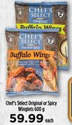 Chef's Select Original Or Spicy Winglets-600g Each
