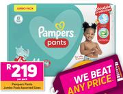 Pampers Pants Jumbo Assorted Sizes-Per Pack