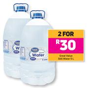 Great Value Still Water-For 2 x 5L