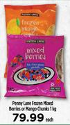Penny Lane Frozen Mixed Berries Or Mango Chunks-1Kg Each