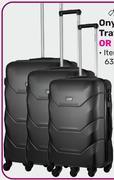 Travelwize Onyx 3 Piece ABS Travel Set Champagne Or Navy
