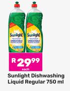 Sunlight Dishwashing Liquid Regular-750ml Each