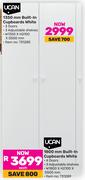 UCAN 1350mm Built In Cupboards White