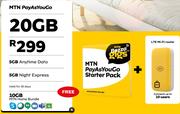 MTN BozzaGigs LTE Pay As You Go Starter Pack 20GB